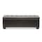 Baxton Studio Roanoke Contemporary Dark Brown Ottoman 105-5275 - alternate 2